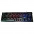 Проводная игровая USB клавиатура для компьютера ZYG 800 Черная с RGB подсветкой и плавным ходом клавиш (44714)