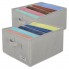 Органайзер для одежды набор 2 шт Ruhhy 22485 складные корзины с жесткими ребрами на 10 секций с ручками 30 л