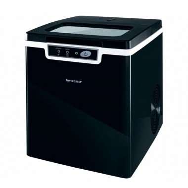 Ледогенератор для дома и бара Silver Crest SEMK 105 A1 объем 1.8 л с индикатором добавления воды и наполнения льдом Черный