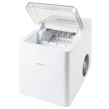 Ледогенератор для дома и бара Silver Crest SEMK 105 B2 объем 2.1 л с индикатором добавления воды и наполнения льдом Белый