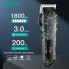 Беспроводная машинка для стрижки волос VGR V-665 Professional аккумуляторная на 7 Вт с LED дисплеем и 4 насадками USB зарядка Камуфляж