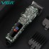 Беспроводная машинка для стрижки волос VGR V-665 Professional аккумуляторная на 7 Вт с LED дисплеем и 4 насадками USB зарядка Камуфляж