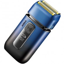 Мужская электробритва VGR V-362 Blue - аккумуляторный шейвер с двойной сеткой, триммером, влажным и сухим бритьём Мужская электробритва VGR V-362 Blue - аккумуляторный шейвер с двойной сеткой, триммером, влажным и сухим бритьём