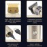 Беспроводная машинка для стрижки VGR V-991 Gold профессиональная с керамическим лезвием LED дисплеем и 3 насадками USB зарядка