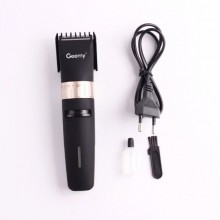Машинка для стрижки волос Geemy GM-6042 3W беспроводной триммер для бороды усов и тела с телескопической насадкой и регулятором длины Чёрный