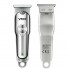 Машинка для стрижки волосся VGR V-071 бездротовий триммер для бороди вусів та модельної стрижки голови з USB зарядкою та 3 насадками