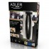 Триммер для бороды и усов Adler AD-2922 Duo Blade аккумуляторный 3 Вт с подсветкой 3 насадки USB зарядка Черный