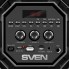 Портативная беспроводная блютуз колонка SVEN PS-550 Black аккумуляторная акустическая система на 36 Вт с подсветкой Bluetooth/FM-радио/USB flash/microSD