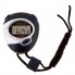 Электронный спортивный секундомер Sports STOPWATCH XL-5853 для бега кроссфита легкой атлетики точность 0.01 секунда с таймером и сигналом Черный с серым