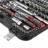 Набір ручних інструментів для автомобіля та дому INTERTOOL ET-8110 SUPER LOCK STORM професійний на 110 предметів 1/2" 1/4" хром-ванадій у кейсі