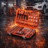 Ручной набор инструментов INTERTOOL ET-9108 профессиональный для автомобиля дома и гаража 110 предметов 1/2" 1/4" в чемодане