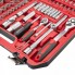 Ручной набор инструментов INTERTOOL ET-9108 профессиональный для автомобиля дома и гаража 110 предметов 1/2" 1/4" в чемодане