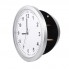 Часы настенные со стрелками пластиковые SAFE CLOCK Серебряные + сейф тайник