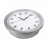 Часы настенные со стрелками пластиковые SAFE CLOCK Серебряные + сейф тайник