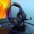 Проводные игровые накладные наушники с микрофоном HOCO W102 Cool tour игровая гарнитура для компьютера с LED подсветкой Синие (48579)