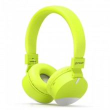 Беспроводные Bluetooth наушники для телефона и ПК с микрофоном Gorsun GS-E86 для андроид и IOS поддержка MicroSD и AUX Салатовый с серым (47321) Беспроводные Bluetooth наушники для телефона и ПК с микрофоном Gorsun GS-E86 для андроид и IOS поддержка MicroSD и AUX Салатовый с серым (47321)