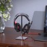 Проводные игровые накладные наушники с микрофоном HOCO W102 Cool tour игровая гарнитура для компьютера с LED подсветкой Красные (48580)
