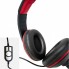 Проводные игровые накладные наушники с микрофоном Jedel HU-728 USB игровая гарнитура для компьютера и ноутбука Чёрные с красным (48819)