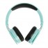 Беспроводные Bluetooth наушники для телефона и компьютера с микрофоном Gorsun GS-E90 для андроид и IOS поддержка MicroSD и mini-jack 3,5 мм Бирюзовые (47651)