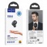 Беспроводная гарнитура для телефона с микрофоном HOCO Mia mini E54 Bluetooth Earphone на одно ухо USB зарядка Чёрная