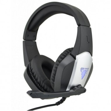 Проводные игровые накладные наушники с микрофоном Jedel GH-220 Gaming USB игровая гарнитура для компьютера и ноутбука с подсветкой Чёрные (48815)
