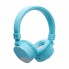 Бездротові Bluetooth навушники для телефону та ПК з мікрофоном Gorsun GS-E86 для андроїд та IOS підтримка MicroSD та AUX Блакитний із сірим (47047)
