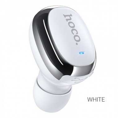 Беспроводная гарнитура для телефона с микрофоном HOCO Mia mini E54 Bluetooth Earphone на одно ухо USB зарядка Белая