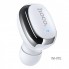 Беспроводная гарнитура для телефона с микрофоном HOCO Mia mini E54 Bluetooth Earphone на одно ухо USB зарядка Белая