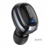 Беспроводная гарнитура для телефона с микрофоном HOCO Mia mini E54 Bluetooth Earphone на одно ухо USB зарядка Чёрная