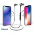 Беспроводные блютуз наушники для телефона с микрофоном Awei X660BL спортивные вакуумные вкладыши для бега для андроид и iOS Bluetooth 4.2 зарядка USB Черные (46729)