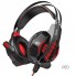 Проводные игровые накладные наушники с микрофоном HOCO W102 Cool tour игровая гарнитура для компьютера с LED подсветкой Красные (48580)