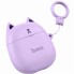 Бездротові Bluetooth навушники HOCO EW45 Magic Cat TWS вкладки з мікрофоном + ліловий силіконовий кейс Кіт