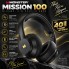 Беспроводные полноразмерные наушники Monster Mission 100 MH22202 Bluetooth 5.4 40 ч AUX с микрофоном Черные