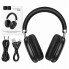 Беспроводные полноразмерные наушники HOCO W35 Free Music Bluetooth 5.3 с микрофоном AUX TF Черные