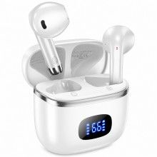 TWS гарнитура HOCO EQ1 Music Guide для смартфона Bluetooth 5.3 с LED-индикатором заряда кейсом 400 мАч до 7 часов Белая TWS гарнитура HOCO EQ1 Music Guide для смартфона Bluetooth 5.3 с LED-индикатором заряда кейсом 400 мАч до 7 часов Белая