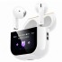 Беспроводные наушники HOCO EW89 Kissa TWS Bluetooth 5.4 с сенсорным дисплеем на зарядном кейсе и микрофоном Белые