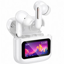 TWS наушники HOCO EQ14 Cool Color с цветным сенсорным дисплеем Bluetooth 5.4, кейс 500 мАч Белые TWS наушники HOCO EQ14 Cool Color с цветным сенсорным дисплеем Bluetooth 5.4, кейс 500 мАч Белые