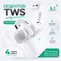 Беспроводные Bluetooth наушники HOCO EW03 Original Series TWS вкладыши с микрофоном и зарядным кейсом Белые