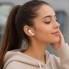Беспроводные Bluetooth-наушники HOCO EW45 Magic Cat с микрофоном, кейсом 350 мАч и силиконовым чехлом Кот Бежевый