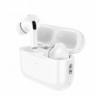 Беспроводные вакуумные TWS наушники HOCO EW94 Bluetooth 6.0 с ANC, микрофоном и режимом прозрачности, кейс 300 мАч, Белые