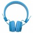 Беспроводные блютуз наушники для телефона и компьютера с микрофоном и MP3 плеером NIA-X2 для андроид и IOS радио FM Bluetooth 4.0 Синие