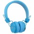 Беспроводные блютуз наушники для телефона и компьютера с микрофоном и MP3 плеером NIA-X2 для андроид и IOS радио FM Bluetooth 4.0 Синие