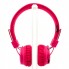Беспроводные блютуз наушники для телефона и компьютера с микрофоном и MP3 плеером NIA-X2 для андроид и IOS радио FM Bluetooth 4.0 Розовые