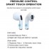 Наушники Borofone BW13 TWS для смартфона Bluetooth 5.1 с микрофоном сенсорным управлением кейсом 300 мАч Белые