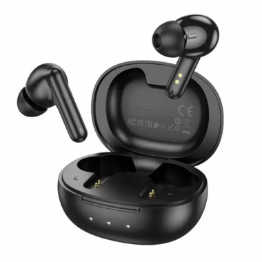 Беспроводные блютуз наушники для телефона с микрофоном Borofone BW48 Enlighten TWS стерео гарнитура для андроид и iOS сенсорные с кейсом для зарядки Bluetooth 5.3