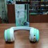 Беспроводные Bluetooth наушники для телефона и компьютера с микрофоном Cat VZV-23M с кошачьими ушками и подсветкой Micro SD для андроид и IOS Салатовые
