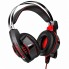 Ігрові дротові навушники IMENSO IMS-E1007 з мікрофоном RGB 40 мм USB + 3.5 мм Чорно-червоні