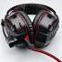 Ігрові дротові навушники IMENSO IMS-E1007 з мікрофоном RGB 40 мм USB + 3.5 мм Чорно-червоні