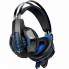 Проводные игровые наушники IMENSO IMS-E1007 с микрофоном RGB USB 3.5 мм 40 мм Черно-синие