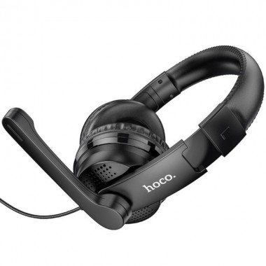 Проводные игровые наушники HOCO W103 Magic Tour с микрофоном 40 мм 3.5 мм Черные